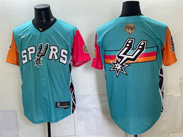 Team Big Logo San Antonio Spurs teal jersey