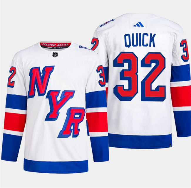 Jonathan Quick New York Rangers white Stadium Series jersey