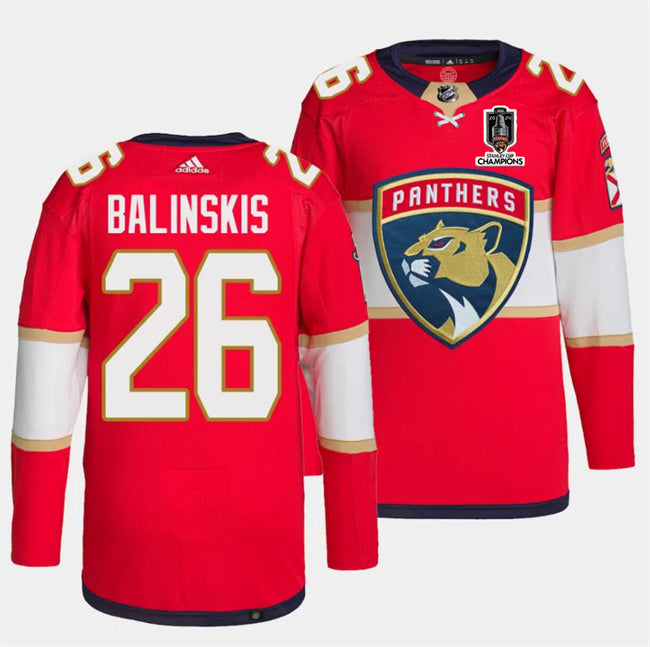 Uvis Balinskis Florida Panthers red Home jersey