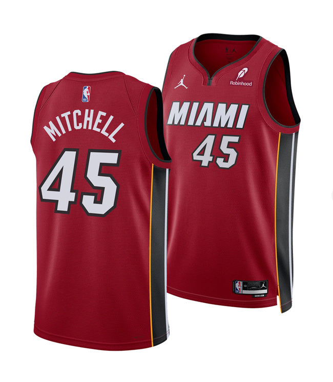 Davion Mitchell Miami Heat red jersey