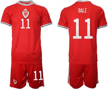 Bale Wales National Team red Home jersey