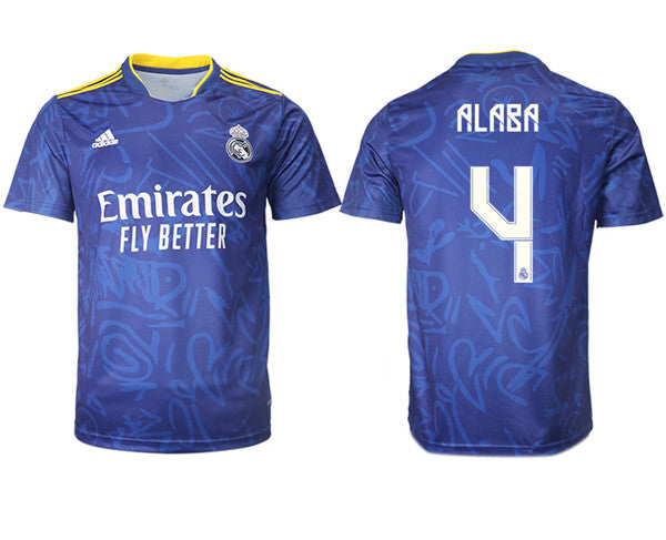 David Alaba Real Madrid blue Away jersey