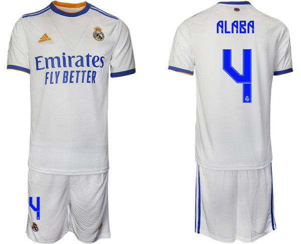 David Alaba Real Madrid white Home jersey