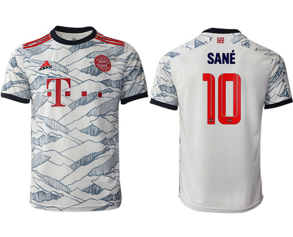 Leroy Sané Bayern Munich white Away jersey