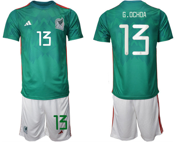G.ochoa Mexico National Team green Home jersey