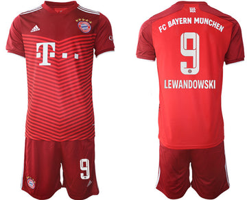 Robert Lewandowski Bayern Munich red Home jersey