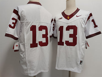 Caleb Williams USC Trojans white jersey