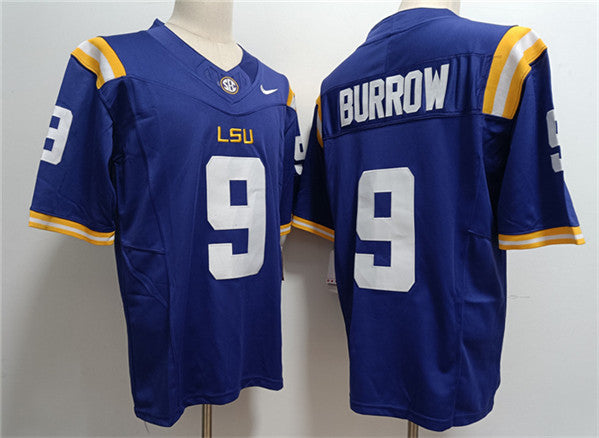 Joe Burrow LSU Tigers purple jersey