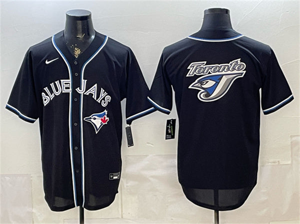 Team Big Logo Toronto Blue Jays black Fashion jersey
