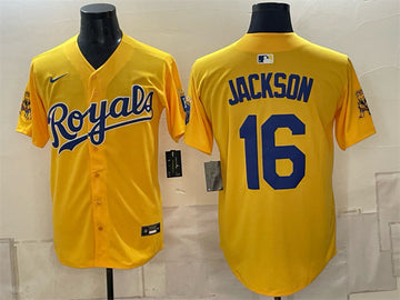Bo Jackson Kansas City Royals gold Vapor jersey