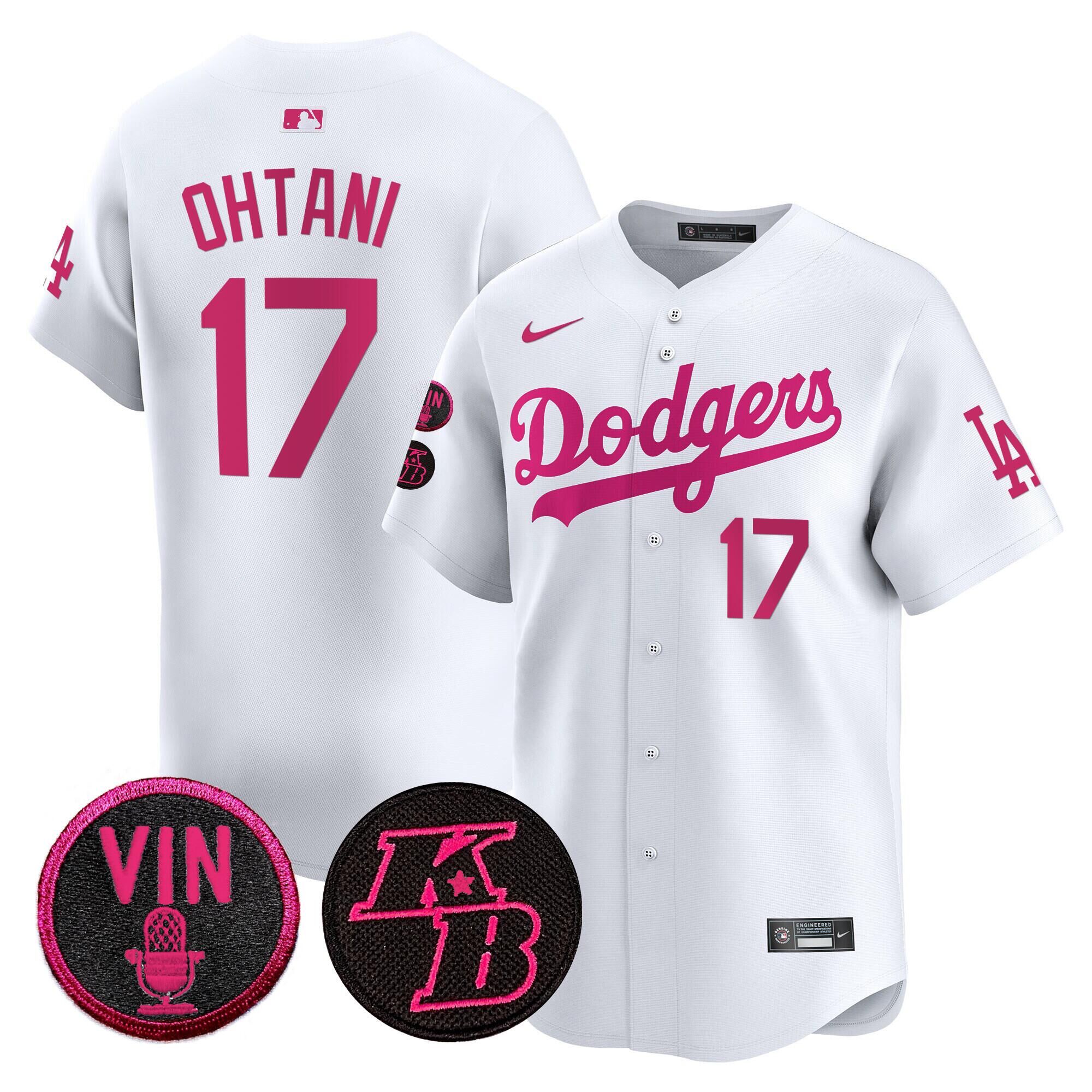 Shohei Ohtani Los Angeles Dodgers white Vapor jersey