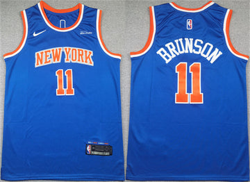 Jalen Brunson New York Knicks blue jersey