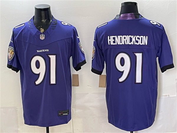 Trey Hendrickson Baltimore Ravens purple Vapor jersey