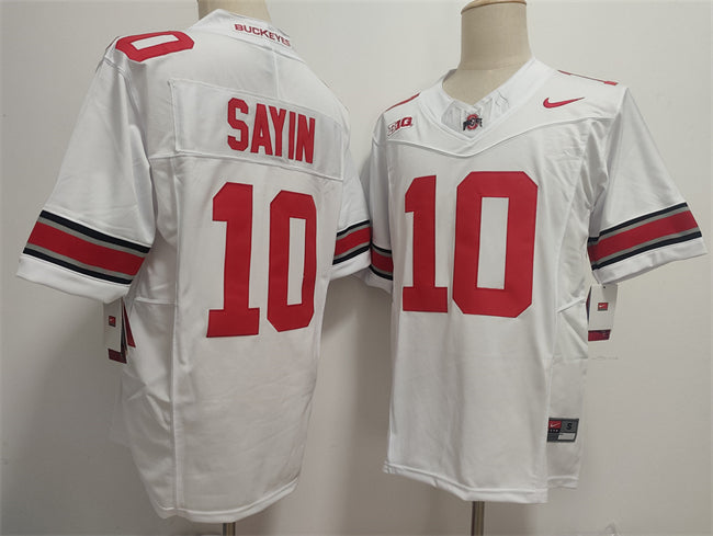 Julian Sayin Ohio State Buckeyes white Limited jersey