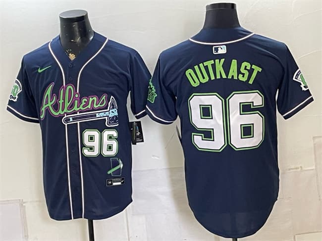 OutKast Atlanta Braves navy Vapor jersey