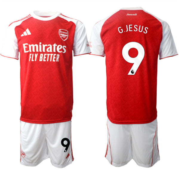 Gabriel Jesus Arsenal red Home jersey