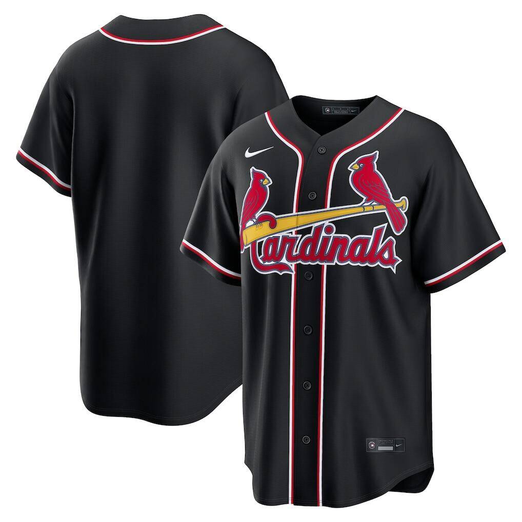 Custom St. Louis Cardinals black jersey