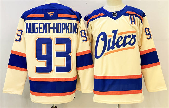 Ryan Nugent-Hopkins Edmonton Oilers beige Alternate jersey