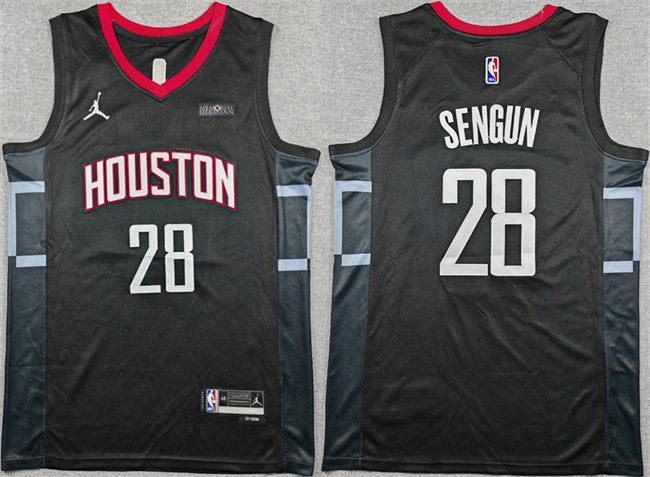 Alperen Sengun Houston Rockets black jersey
