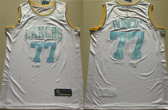 Luka Doncic Los Angeles Lakers white Classic jersey