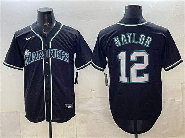 Josh Naylor Seattle Mariners black Fashion jersey