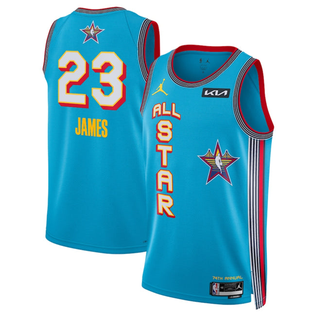 LeBron James NBA All-Star blue jersey