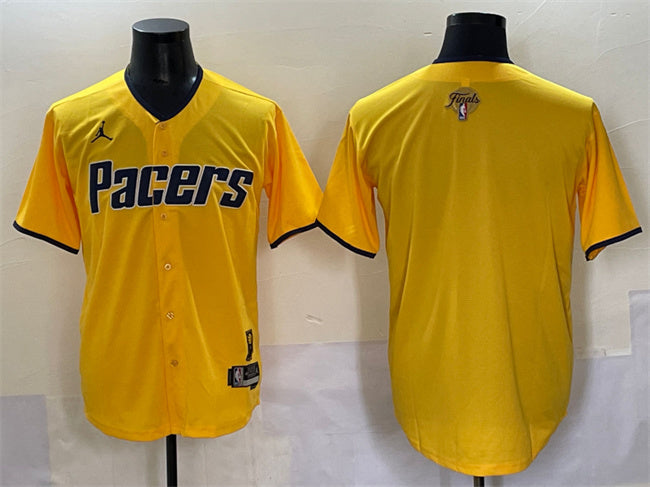 Custom Indiana Pacers yellow Vapor jersey