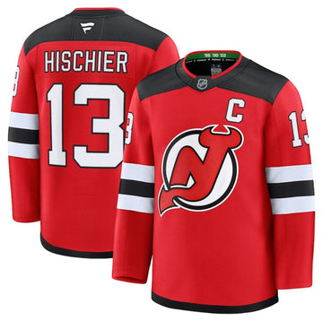 Nico Hischier New Jersey Devils red Home jersey