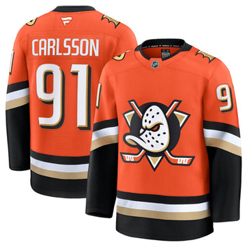 Leo Carlsson Anaheim Ducks orange Home jersey