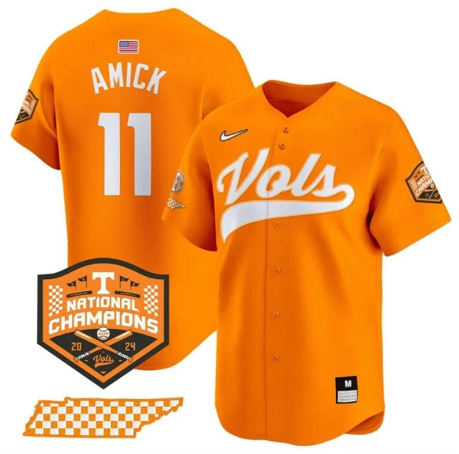 Billy Amick Tennessee Volunteers orange Vapor jersey
