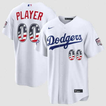 Custom Los Angeles Dodgers white All-Star jersey