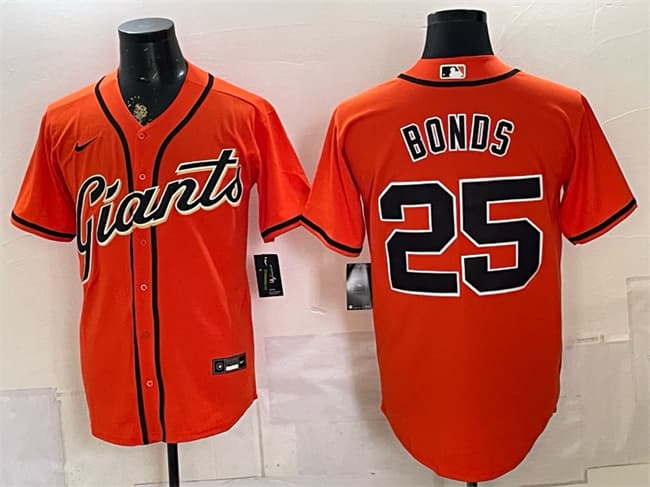 Barry Bonds San Francisco Giants orange jersey