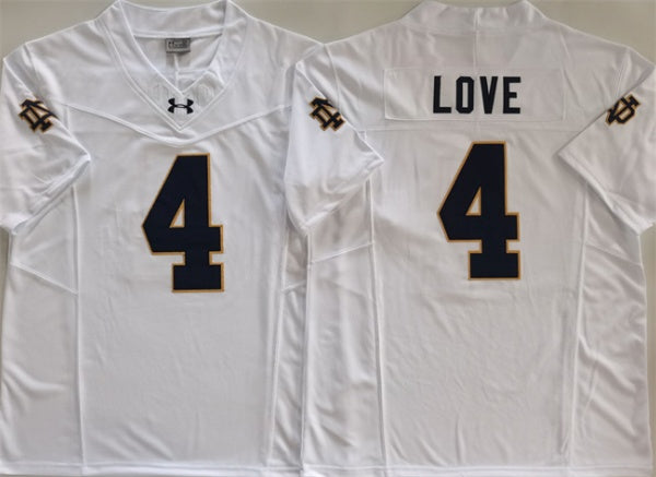 Jeremiyah Love Notre Dame Fighting Irish white Limited jersey
