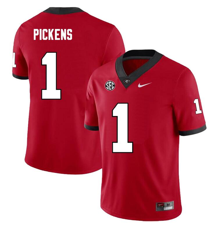 George Pickens Georgia Bulldogs red jersey