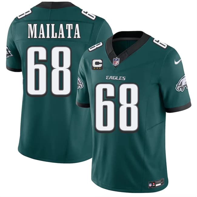 Jordan Mailata Philadelphia Eagles green Vapor jersey