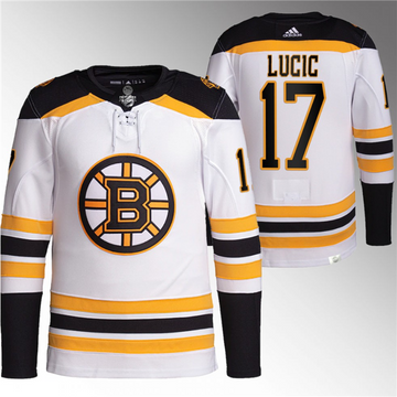 Milan Lucic Boston Bruins white jersey