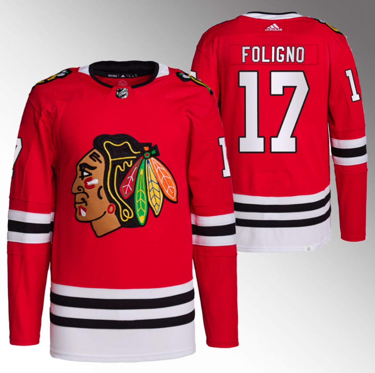 Nick Foligno Chicago Blackhawks red jersey