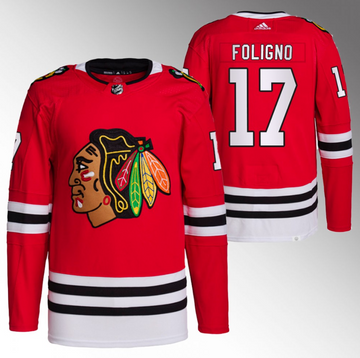 Nick Foligno Chicago Blackhawks red jersey