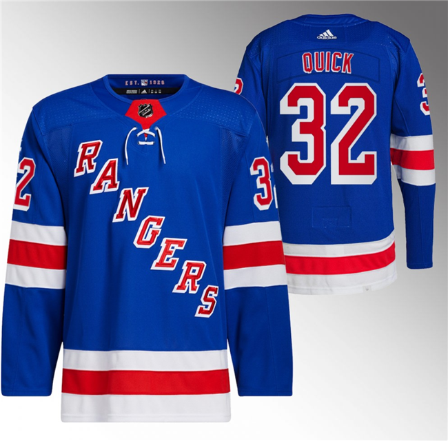 Jonathan Quick New York Rangers royal jersey