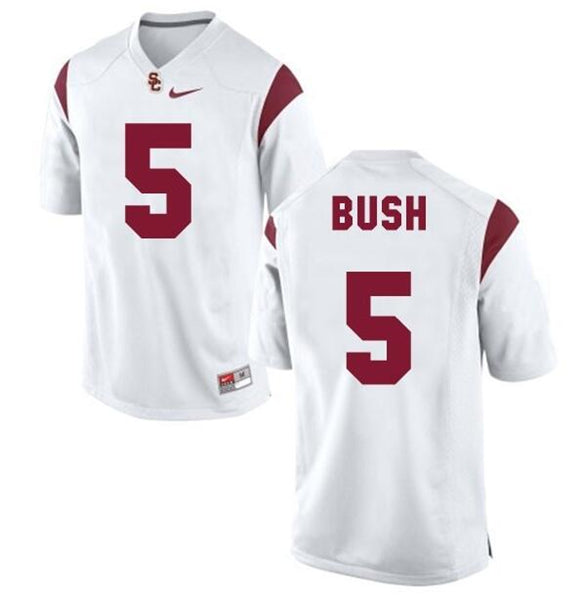 Reggie Bush USC Trojans white jersey