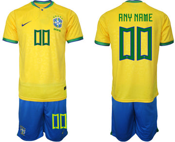 Custom FIFA World Cup yellow Home jersey