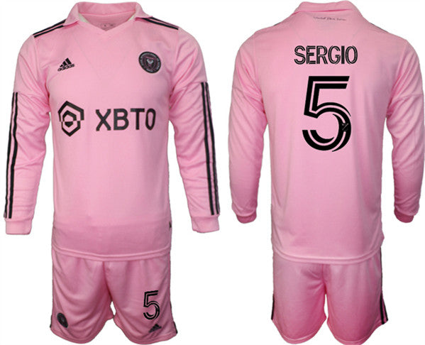 Sergio Inter Miami CF pink Home jersey