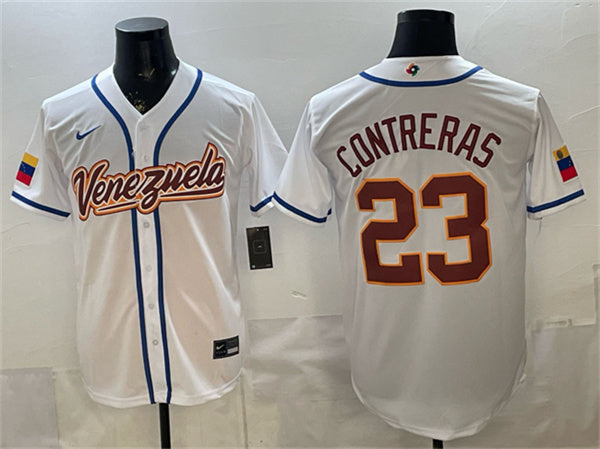 William Contreras Venezuela Baseball white Classic jersey