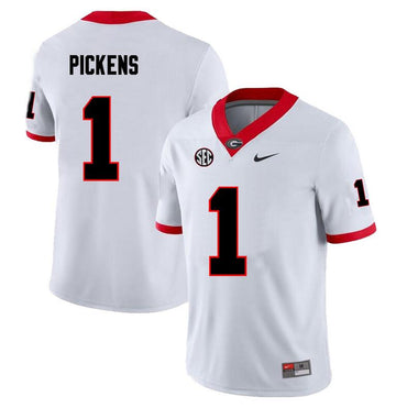 George Pickens Georgia Bulldogs white jersey