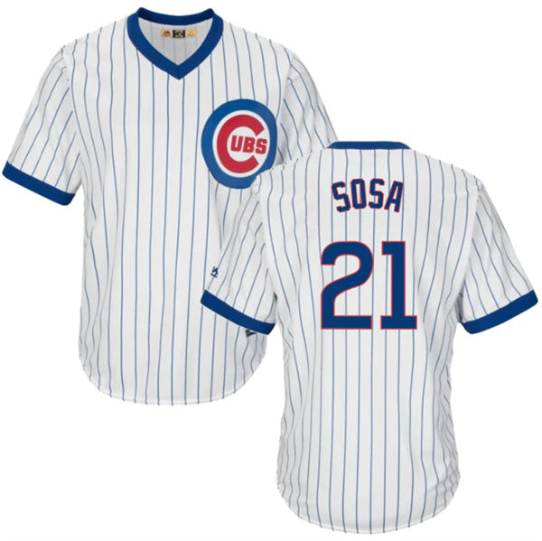 Sammy Sosa Chicago Cubs white Cooperstown jersey
