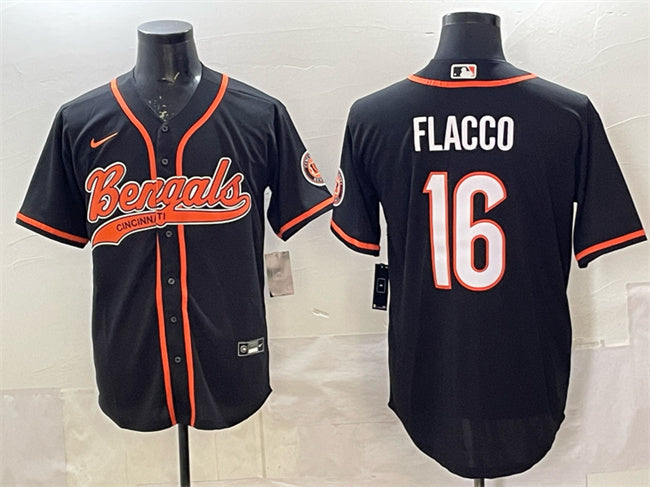 Joe Flacco Cincinnati Bengals black jersey