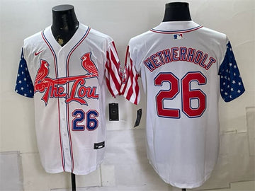 JJ Wetherholt St. Louis Cardinals white Vapor jersey