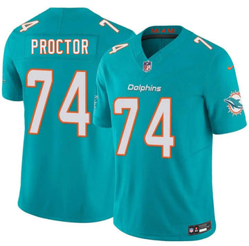 Kayden Proctor Miami Dolphins aqua Vapor jersey