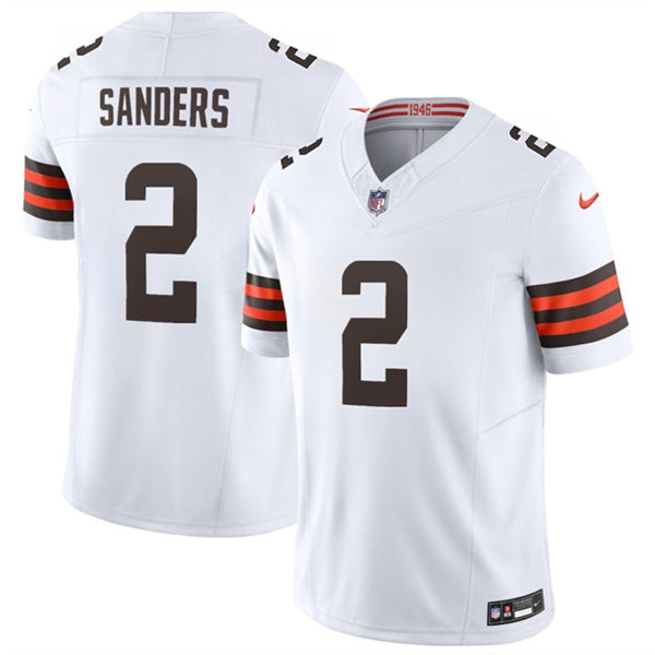Shedeur Sanders Cleveland Browns white Vapor jersey