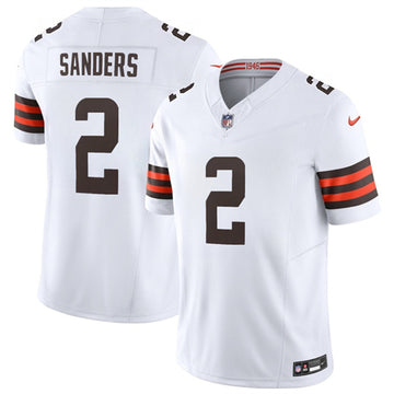 Shedeur Sanders Cleveland Browns white Vapor jersey